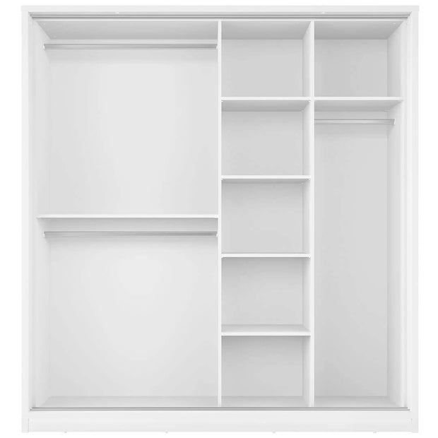 Lenart Armadio a 2 ante scorrevoli e specchio Arti 17 Double Bianco Opaco