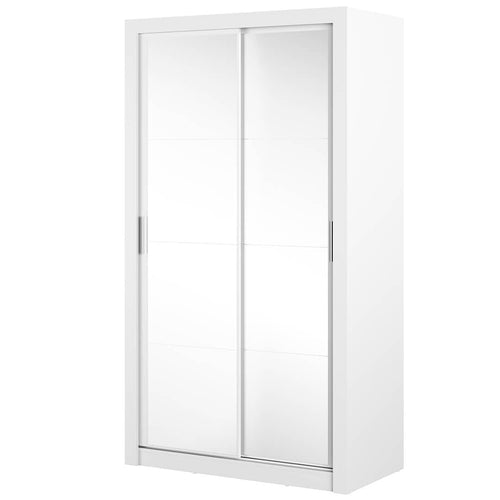 Lenart Armadio a 2 ante scorrevoli e specchio Arti 19 Double Bianco Opaco