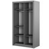 Lenart Armadio a 2 ante scorrevoli e specchio Arti 19 Double Grigio Opaco