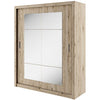 Lenart Armadio a 2 ante scorrevoli e specchio Idea 02 Square Quercia