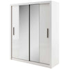 Lenart Armadio a 2 ante scorrevoli e specchio Idea 03 Bianco Opaco