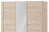 Armadio a 3 ante in legno con specchio Desjo 06 Rovere San Remo, l140xL58xH207 cm (2)