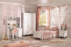 Armadio a 3 ante in legno per bambini e ragazzi, Romantica White, l132xL56xH200 cm (1)