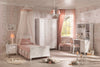 Armadio a 3 ante in legno per bambini e ragazzi, Romantica White, l132xL56xH200 cm (3)
