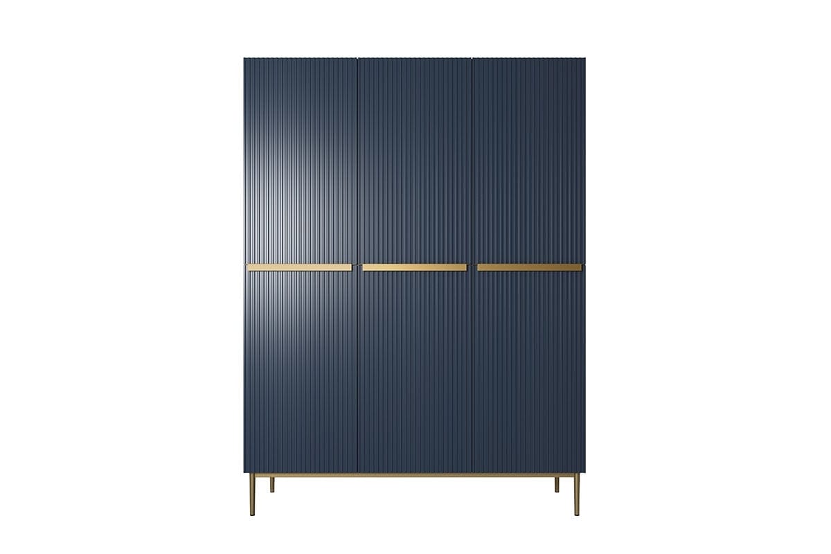 Armadio a 3 ante Nicole 150-3D Blu (2)