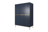 Armadio a 3 ante Nicole 150-3D Blu (5)