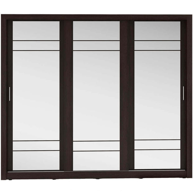 Lenart Armadio a 3 ante scorrevoli e specchio Arti 02 Triple Weng Opaco