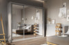 Lenart Armadio a 3 ante scorrevoli e specchio Idea 01 Triple Grigio Opaco