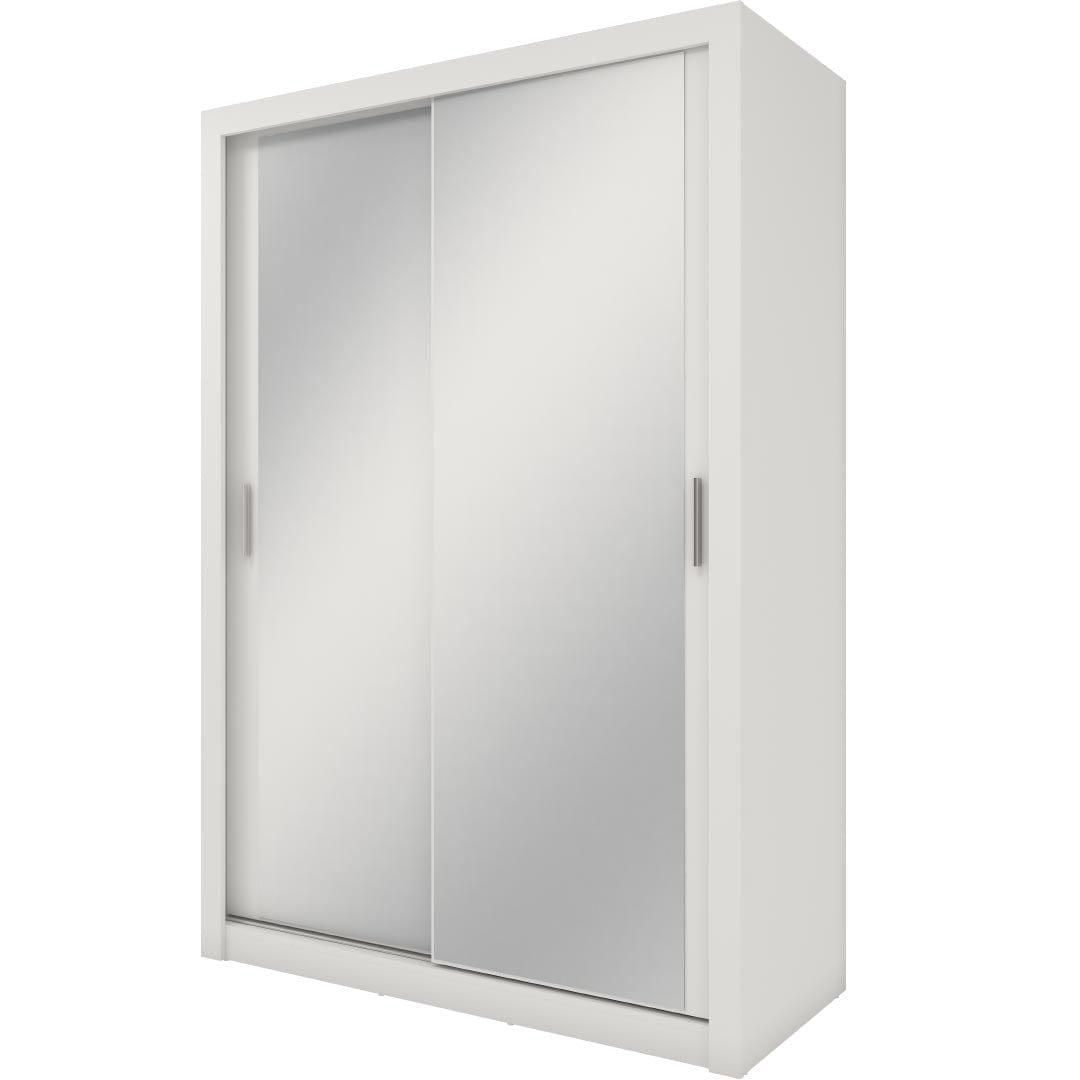 Lenart Armadio a 3 ante scorrevoli e specchio Idea 17 Bianco Opaco