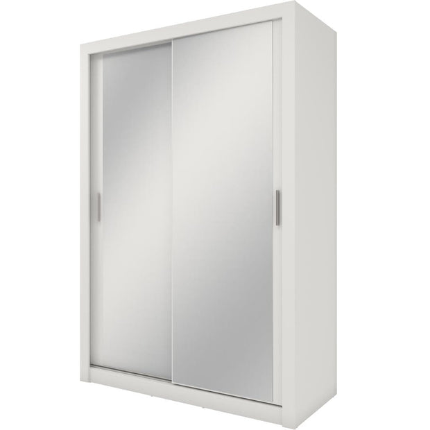 Lenart Armadio a 3 ante scorrevoli e specchio Idea 17 Bianco Opaco