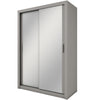 Lenart Armadio a 3 ante scorrevoli e specchio Idea 17 Grigio Opaco