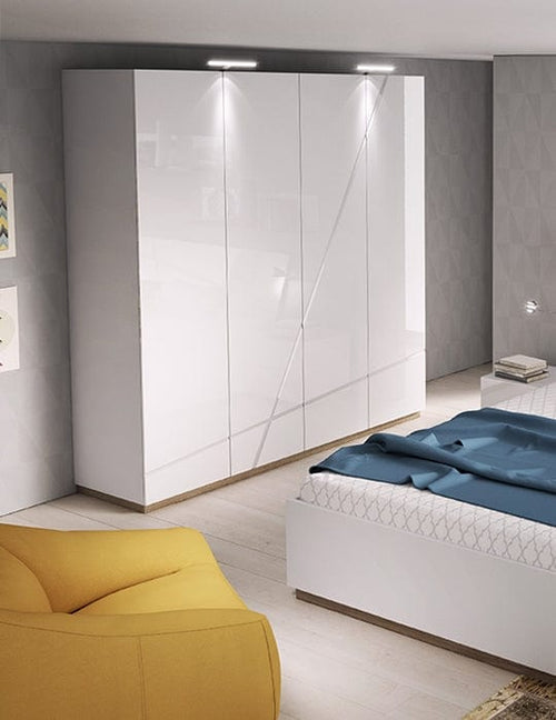 Lenart Armadio a 4 ante battenti Futura 11 Bianco