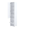 Lenart Armadio alto con 1 anta battente e 1 cassetto BC07 Bianco Opaco