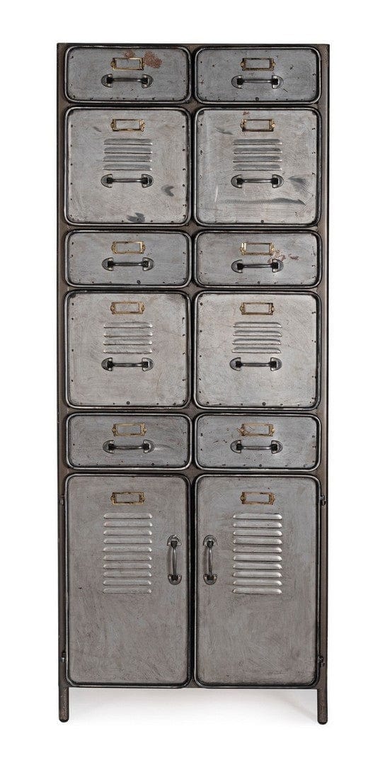 Bizzotto Armadio con 10 cassetti e 2 ante Store Grigio