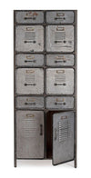 Bizzotto Armadio con 10 cassetti e 2 ante Store Grigio