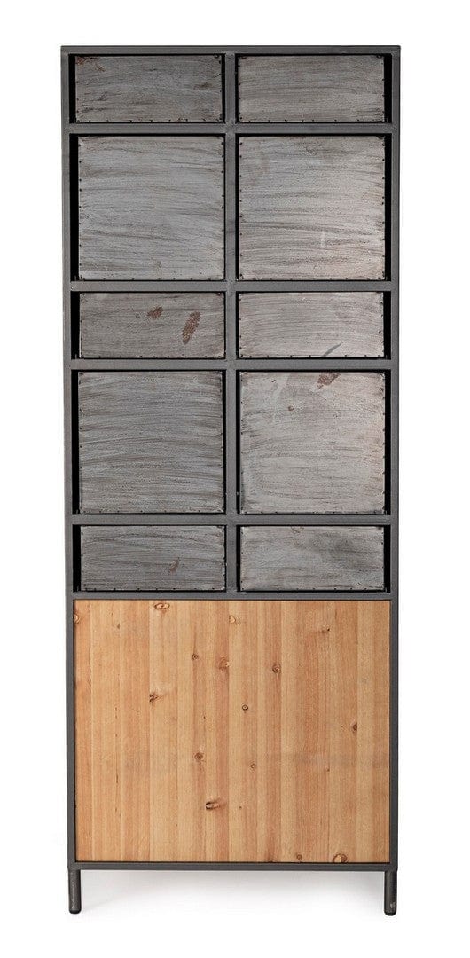 Bizzotto Armadio con 10 cassetti e 2 ante Store Grigio