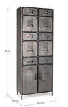 Bizzotto Armadio con 10 cassetti e 2 ante Store Grigio