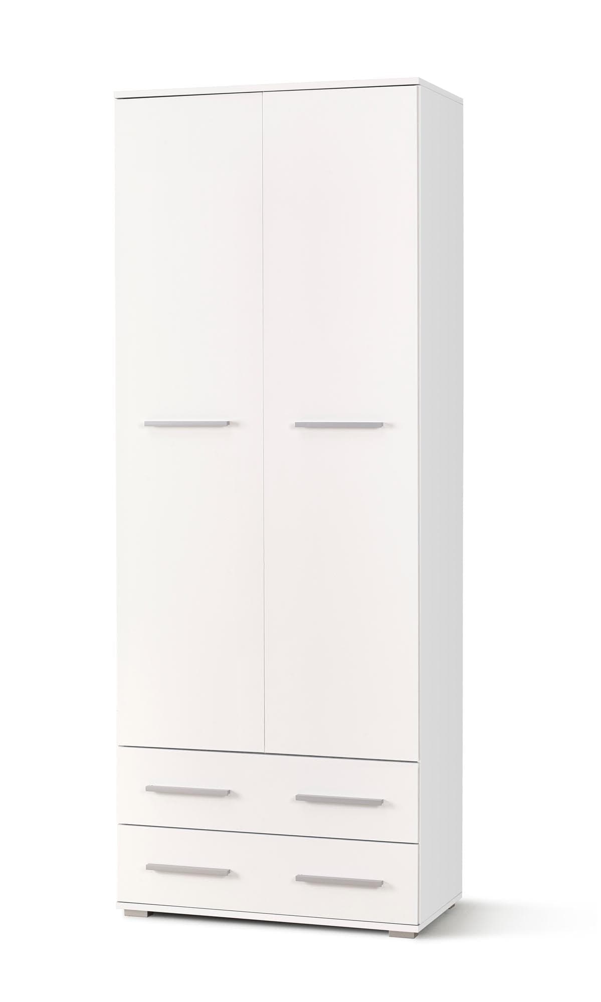 Halmar Armadio con 2 ante e 2 cassetti Liamis REG-2 Bianco