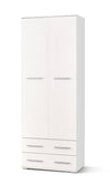 Halmar Armadio con 2 ante e 2 cassetti Liamis REG-2 Bianco