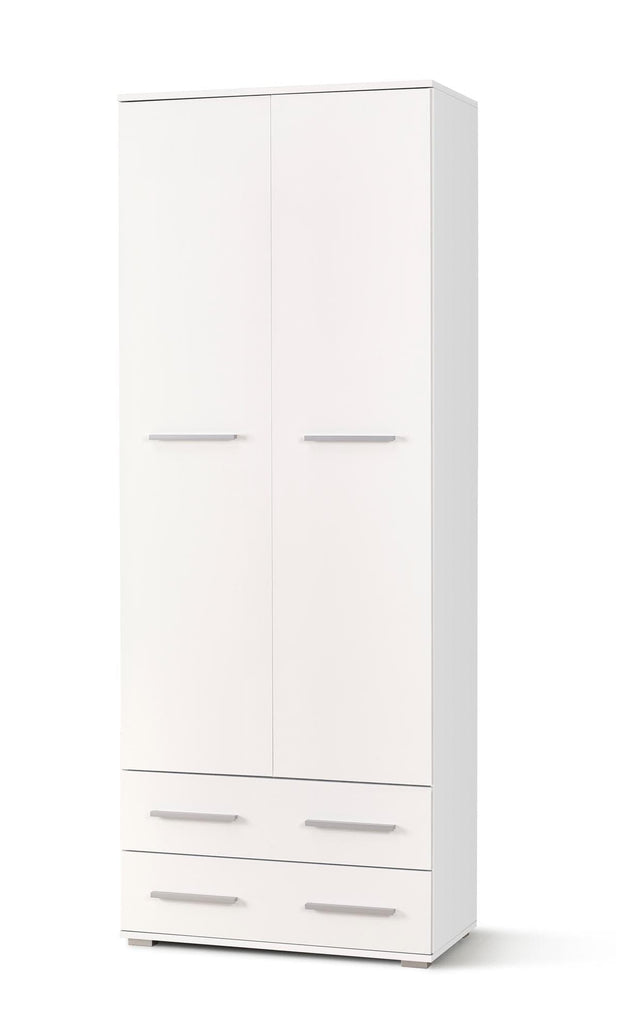 Halmar Armadio con 2 ante e 2 cassetti Liamis REG-2 Bianco