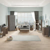 Armadio con 3 ante e specchio New Home Piccola HM1-CG Grigio (1)