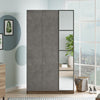 Armadio con 3 ante e specchio New Home Piccola HM1-CG Grigio (3)