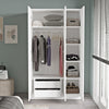 Armadio con 3 ante e specchio New Home Piccola HM1-W Bianco (2)