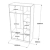 Armadio con 3 ante e specchio New Home Piccola HM1-W Bianco (4)