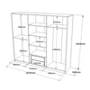 Armadio con 6 ante e specchio New Home Large HM3-W Bianco (4)