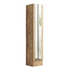 Armadio da ingresso con 1 anta e specchio Miler ML14-A Naturale (4)