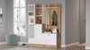 Armadio da ingresso con 4 ante e specchio Gibson DD5-AW Bianco (3)
