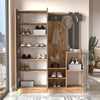 Armadio da ingresso con 4 ante e specchio Gibson Media DD8-AA Antracite (1)