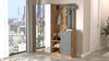 Armadio da ingresso con 4 ante e specchio Gibson Media DD8-AA Antracite (3)