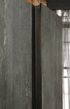 Cilek Armadio giovanile in legno e metallo a 3 ante, Dark Metal Black / Graphite, L132xL62xH210 cm