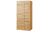 Szynaka Armadio in legno a 2 ante Kama 70 Rovere / Nero, l97xl60xh199 cm