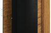 Szynaka Armadio in legno a 2 ante Kama 70 Rovere / Nero, l97xl60xh199 cm