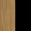 Szynaka Armadio in legno a 2 ante Kama 70 Rovere / Nero, l97xl60xh199 cm