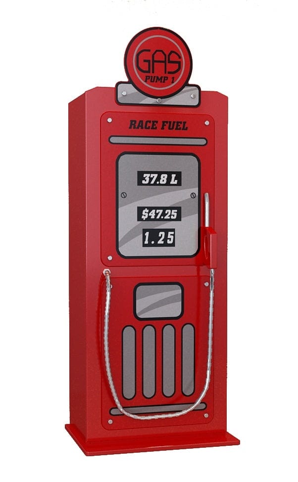 Vipack Armadio in MDF a 1 anta per bambini Pompa a gas rossa, l50xL40xH141 cm