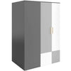 Lenart Armadio per bambini/adolescenti con 2 ante Pok 00P Grigio