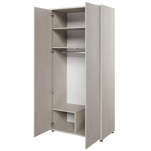 Lenart Armadio per bambini/adolescenti con 2 ante Teen Flex TF01 Grigio