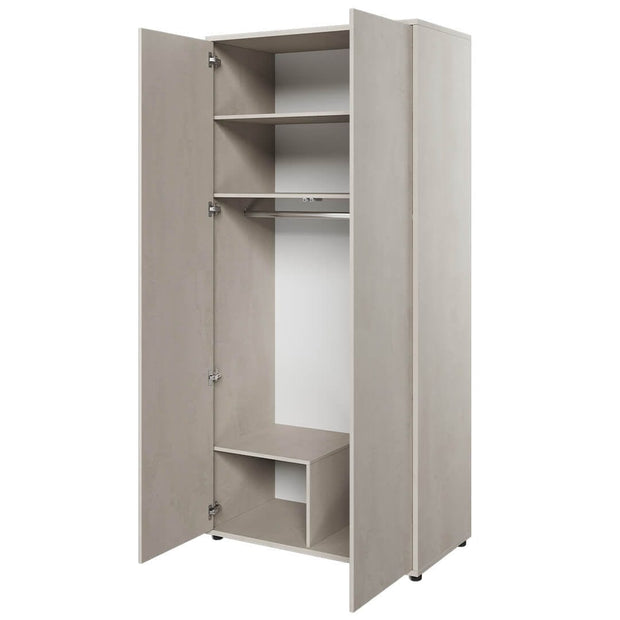 Lenart Armadio per bambini/adolescenti con 2 ante Teen Flex TF01 Grigio