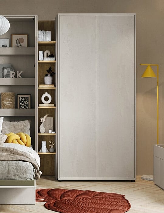 Lenart Armadio per bambini/adolescenti con 2 ante Teen Flex TF01 Grigio