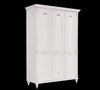 Cilek Armadio per bambini e ragazzi a 3 ante, bianco romantico, l141xl58xh203 cm