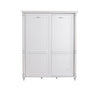 Cilek Armadio per bambini e ragazzi in paglia con 2 ante scorrevoli, bianco romantico, l171xl65xh210 cm