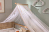 Baldacchino decorativo per culla, Mocha Baby White / Cream, l300xH220 cm