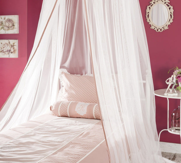 Cilek Baldacchino Dream Bianco / Salmone, Ø60xH300 cm