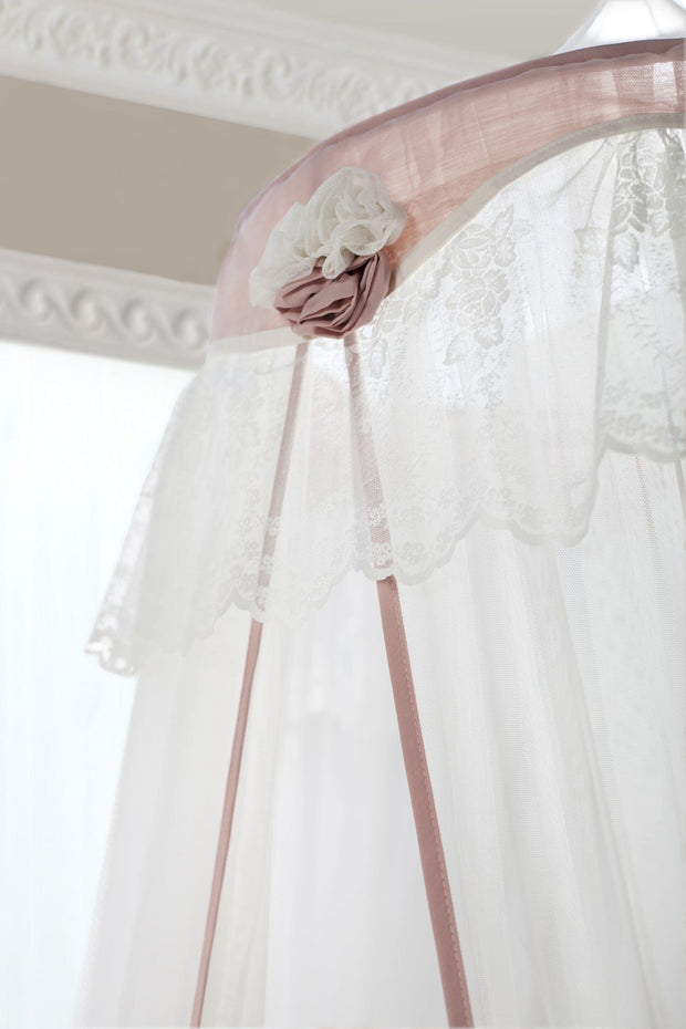 Cilek Baldacchino Dream Bianco / Salmone, Ø60xH300 cm