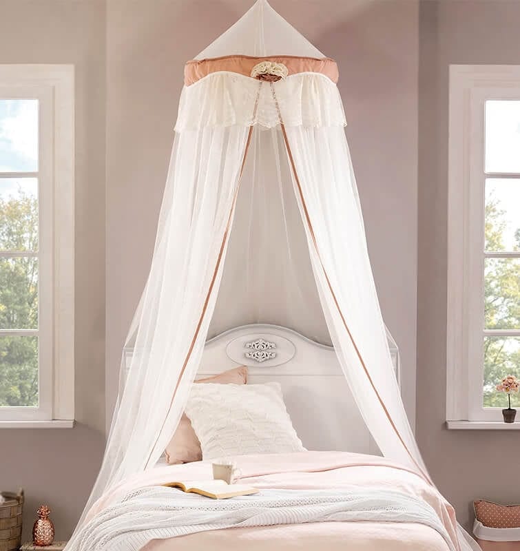 Cilek Baldacchino Dream Bianco / Salmone, Ø60xH300 cm