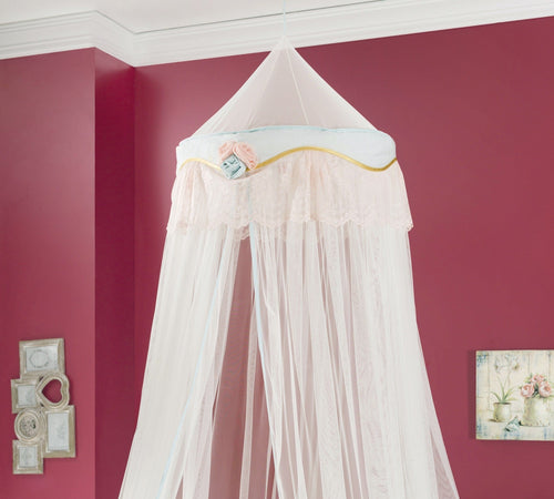 Cilek Baldacchino Paradise Bianco / Turchese chiaro, Ø60xH300 cm