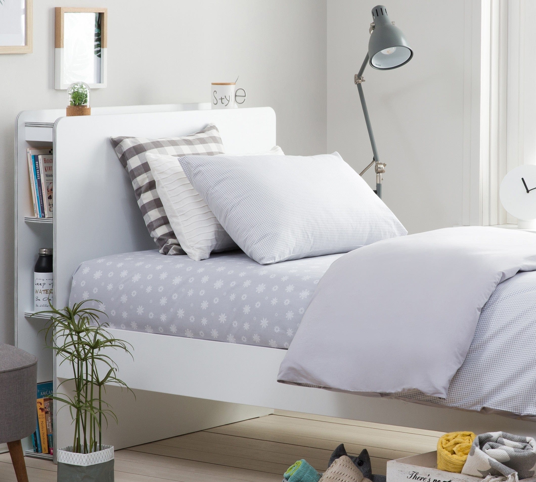 Cilek Biancheria da letto per bambini in cotone blu chiaro Calm
